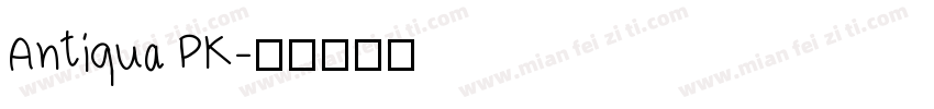 Antiqua PK字体转换